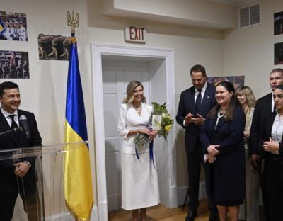 За участю Володимира та Олени Зеленських у Вашингтоні відкрили «Український дім»