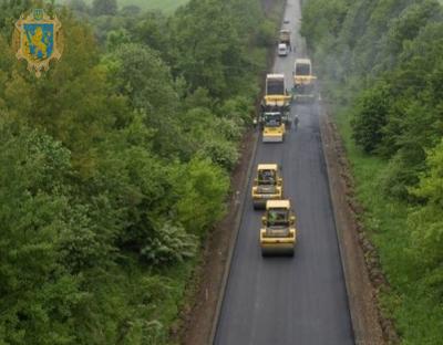 Триває ремонт ділянки дороги Мостиська - Самбір - Борислав