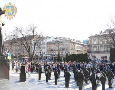 Місяць Незламності українського народу: у Львові провели мистецьку акцію