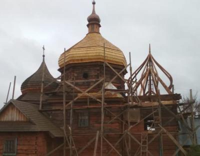 У селі Заболотці реставрують дерев’яний храм собору Пресвятої Богородиці