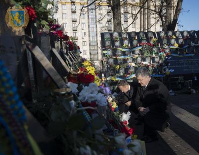 Президент України разом із Президентом Європейської Ради вшанували пам’ять Героїв Небесної Сотні