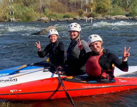 Сестри Горлови стали бронзовими призерками Чемпіонату України з веслувального слалому