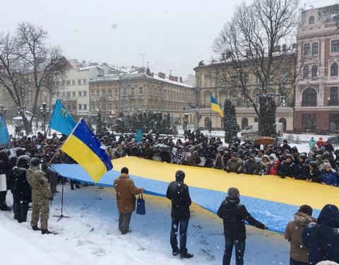 У Львові на громадському віче виступили проти виборів у Криму 