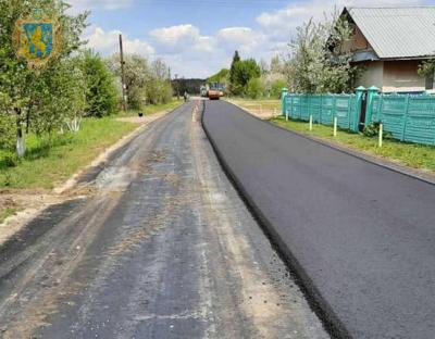 На Львівщині триває ремонт дороги Стовпин – Гумниська