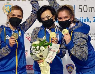 Юлія Коростильова виборює золото чемпіонату Європи з кульової стрільби