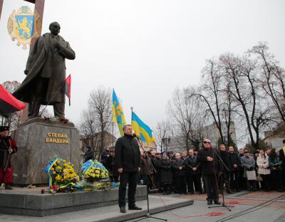 На Львівщині відзначили 110-ту річницю від дня народження Степана Бандери