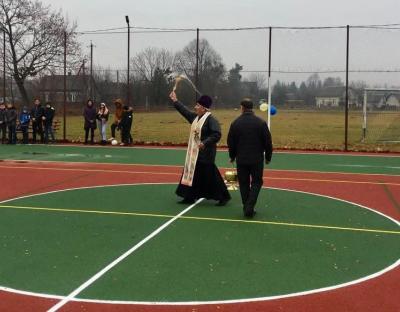 На Львівщині відбулося відкриття спортивного майданчика