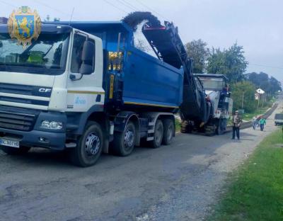 В області розпочали ремонт дороги Велика Горожанка - Новосілки - Опарські