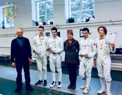 На Львівщині визначено переможців юнацького чемпіонату області з фехтування на шпагах