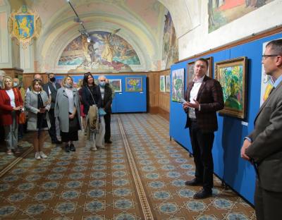 Виставку живопису художника Володимира Патика представили у Музеї історії релігії