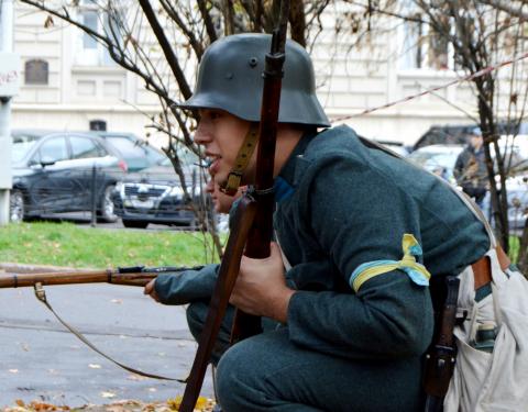 До 101-ї річниці проголошення ЗУНР організували театралізоване військово-історичне дійство 