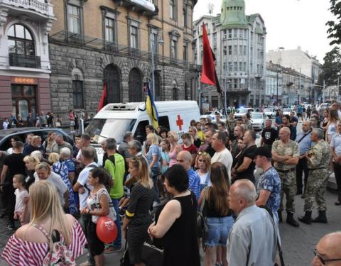 Львівщина зустріла загиблого Героя Дмитра Урбанського