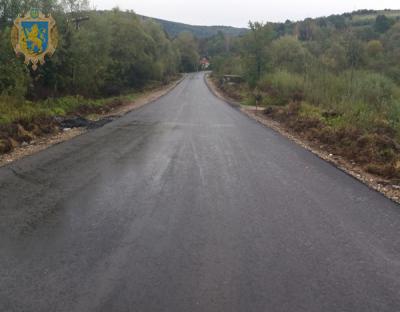 В області завершують ремонт автомобільної дороги Городище-Східниця