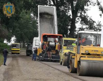 В області триває ремонт автомобільних доріг місцевого значення загального користування