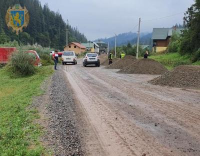 Активно триває ремонт автомобільної дороги Славське - Хащованя