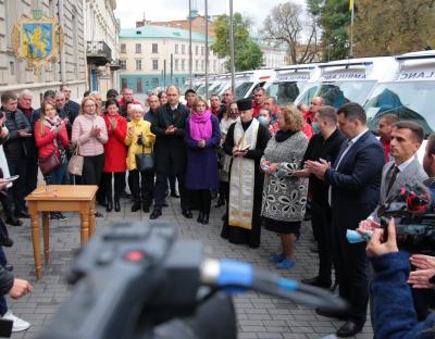 15 нових карет «швидкої» отримав Львівський обласний центр медицини катастроф