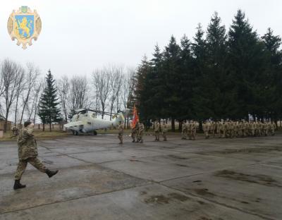 Новокалинівська бригада армійської авіації відзначила 74-річчя