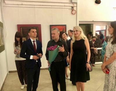 У Палаці мистецтв відкрили персональну виставку живопису Тараса Отковича