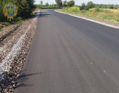 В Буському районі завершили ремонт автомобільної дороги Красне-Чемеринці