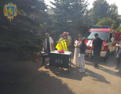 В області  відбулись планові відпрацювання пожежно-тактичних навчань по евакуації дітей 