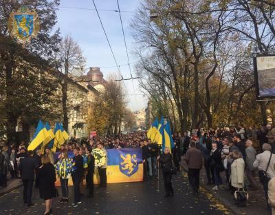 З нагоди 100-річчя ЗУНР на Львівщині стартувала урочиста студентська хода