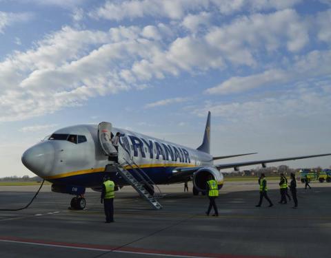 Лоукостер RYANAIR здійснив перший рейс до Львова