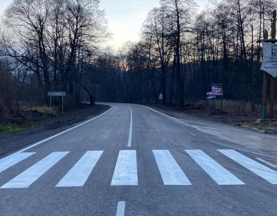 В області завершили ремонт автомобільної дороги Ясенів – Золочів на ділянці в с. Грабово