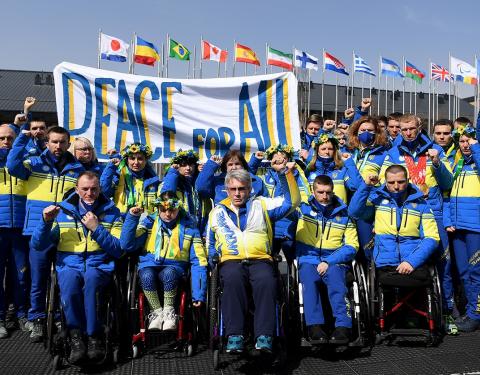 Українські паралімпійці закликали світ допомогти зупинити війну