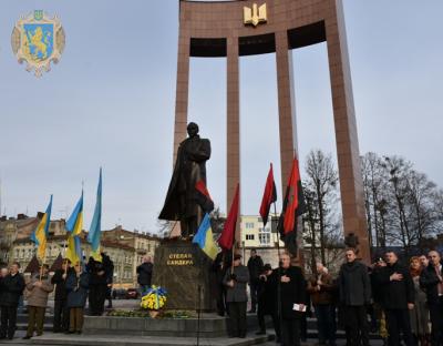 На Львівщині відзначили 109-ту річницю від дня народження Степана Бандери