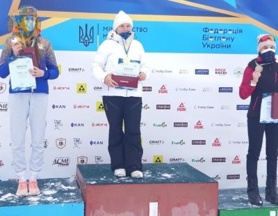 Новояворівчанка Вікторія Ясенич перемогла на чемпіонаті України з біатлону