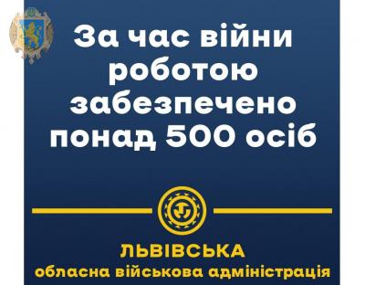 Від початку війни більше пів тисячі людей знайшли роботу в області за сприяння служби зайнятості