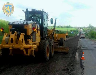 На Львівщині розпочалися ремонтні роботи автомобільної дороги на ділянці у межах с. Давидів