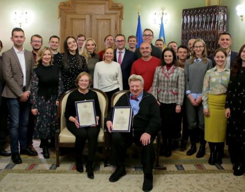 Маркіян Мальський відзначив Ігоря Бардина та Люсі Гикс за внесок у розвиток молодіжного потенціалу 