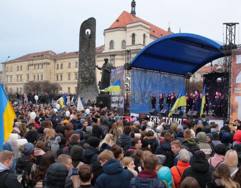 На Львівщині відзначили День Гідності та Свободи