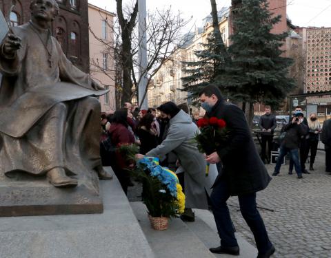 В області вшанували пам`ять автора музики Гімну України отця Михайла Вербицького