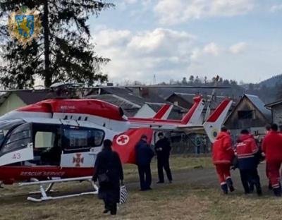 Вперше в Україні виконано аеромедичну евакуацію пацієнта