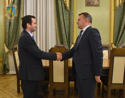 Олег Синютка зустрівся із Головою правління Пенсійного фонду України Євгенієм Капінусом